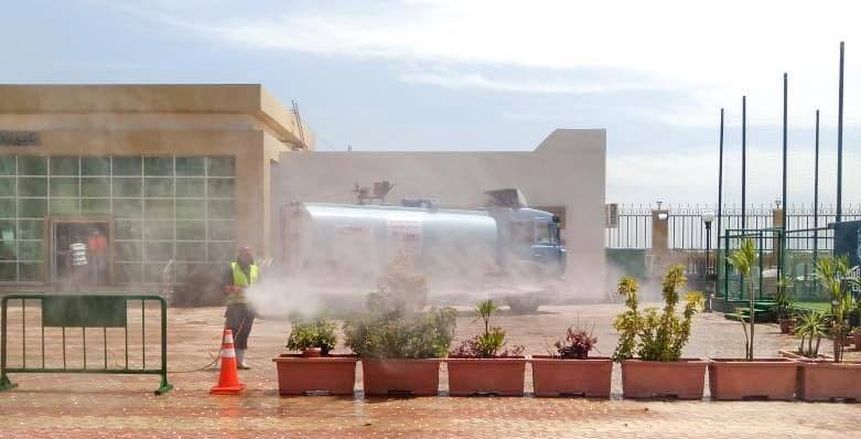 الاتحاد السكندري يعقم فرع سموحة ضمن إجراءات مكافحة فيروس كورونا