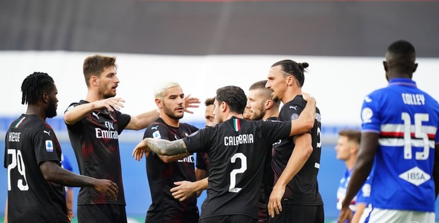 ميلان يقسو على سامبدوريا برباعية في الدوري الإيطالي