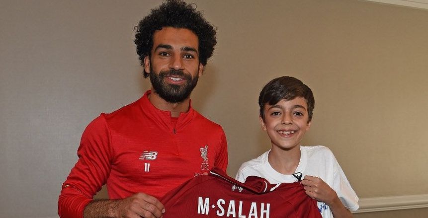 بالفيديو والصور| «صلاح» يحقق حلم طفل سوري بالولايات المتحدة