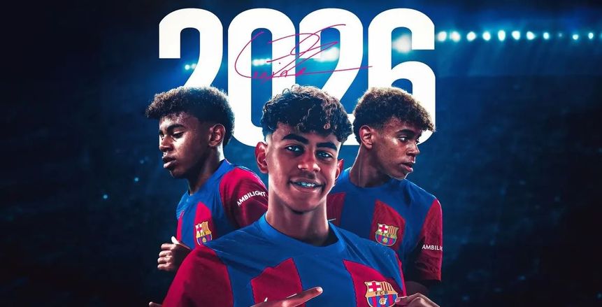 برشلونة يعلن تجديد عقد لامين يامال حتى 2026.. وشرط جزائي خرافي في عقده