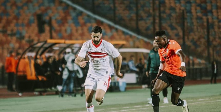 المثلوثي يغادر ملعب مباراة الزمالك والطلائع في سيارة الإسعاف الداخلية
