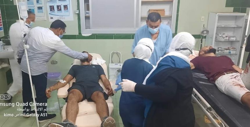 إصابة لاعب سيراميكا كليوباترا في انقلاب سيارة بطريق رأس غارب «صور»