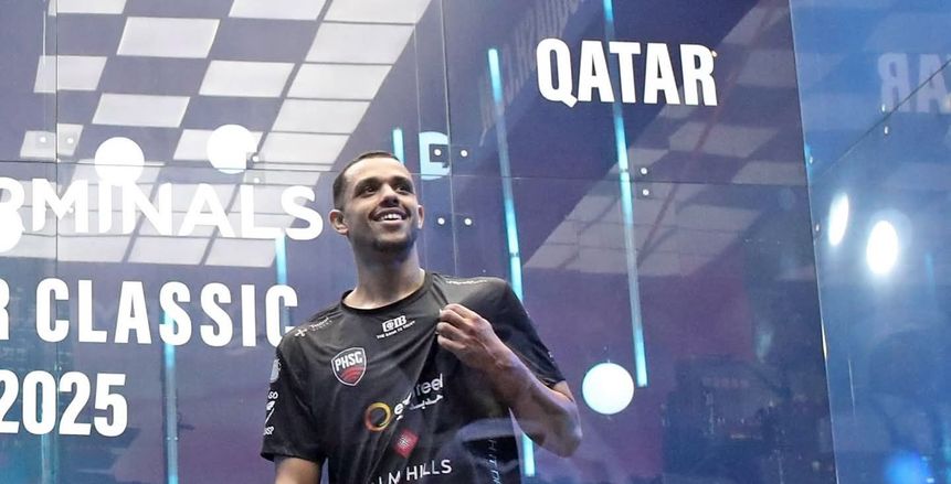 موعد مباراة مصطفى عسل بنهائي «قطر كلاسيك» للإسكواش.. والقنوات الناقلة