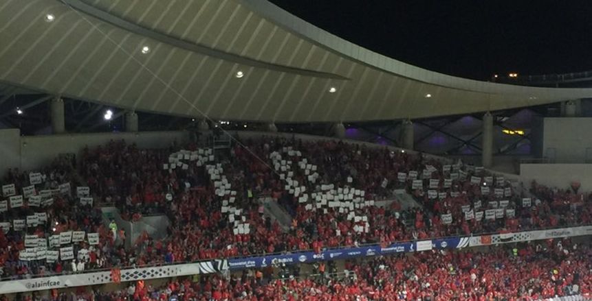 بالفيديو والصور| جماهير الأهلي تحيي ذكرى شهداء بورسعيد أمام المصري