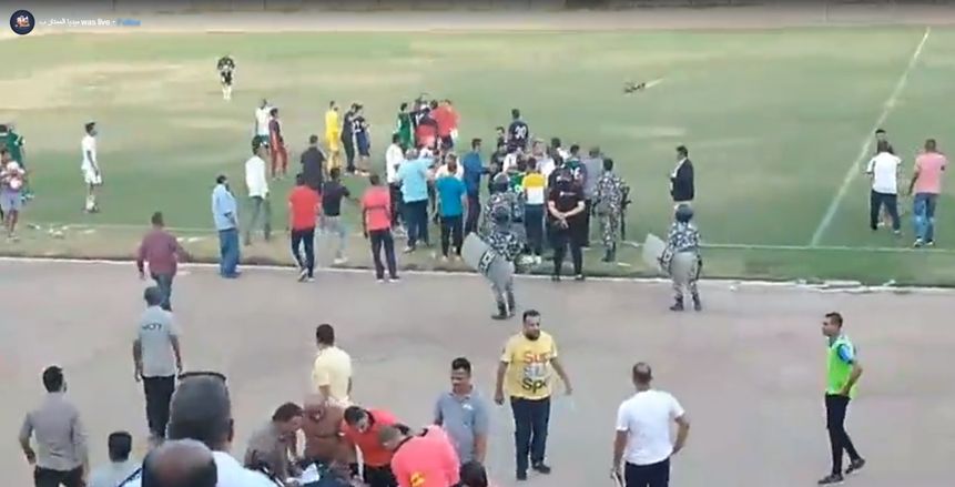 حرب شوارع في مباراة السنبلاوين وبلقاس