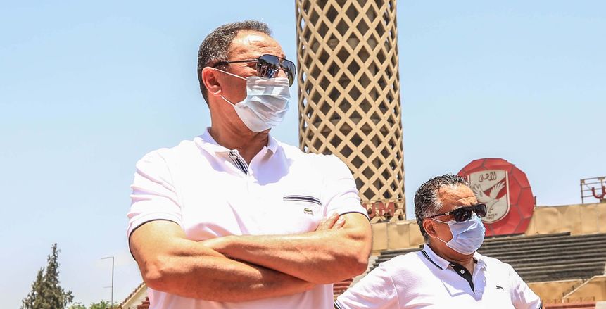 محمود الخطيب يحضر مران الأهلي.. تأهيل أيمن أشرف وانتظام صلاح محسن