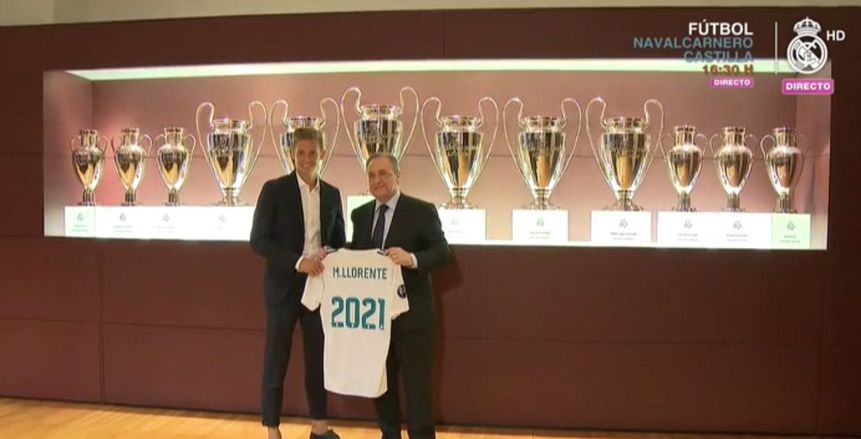 رسميا.. ريال مدريد يجدد عقد ماركوس لورينتي
