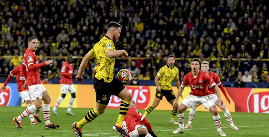 دورتموند يتأهل لربع نهائي دوري أبطال أوروبا بثنائية في أيندهوفن