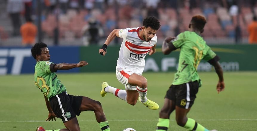 أهداف مباراة الزمالك ودريمز الغاني.. مصطفى شلبي يسجل الثالث