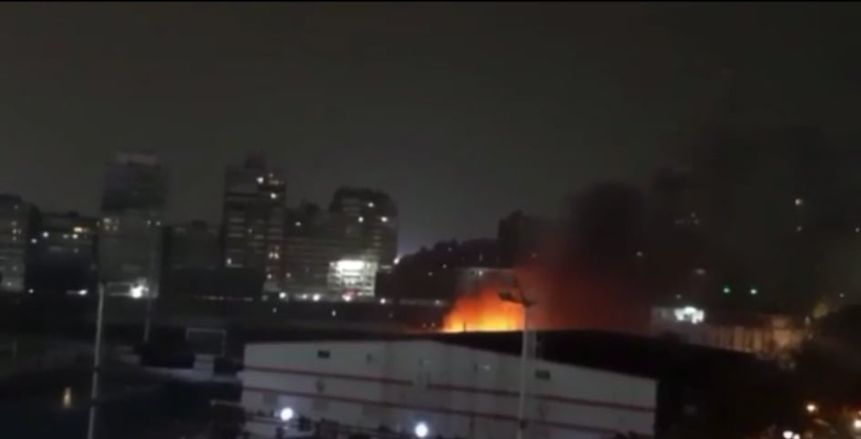 (صور وفيديو).. حريق الحامدية الشاذلية بجوار نادي الزمالك