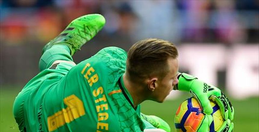 برشلونة يعلن غياب تير شتيجن عن نهائي كأس الملك