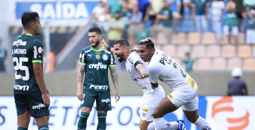 سانتوس يقلب الطاولة على بالميراس بثنائية في قمة الدوري البرازيلي