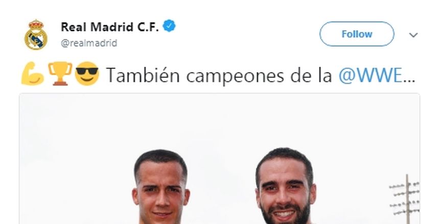 مصارعة المحترفين الأمريكية تكرم ريال مدريد