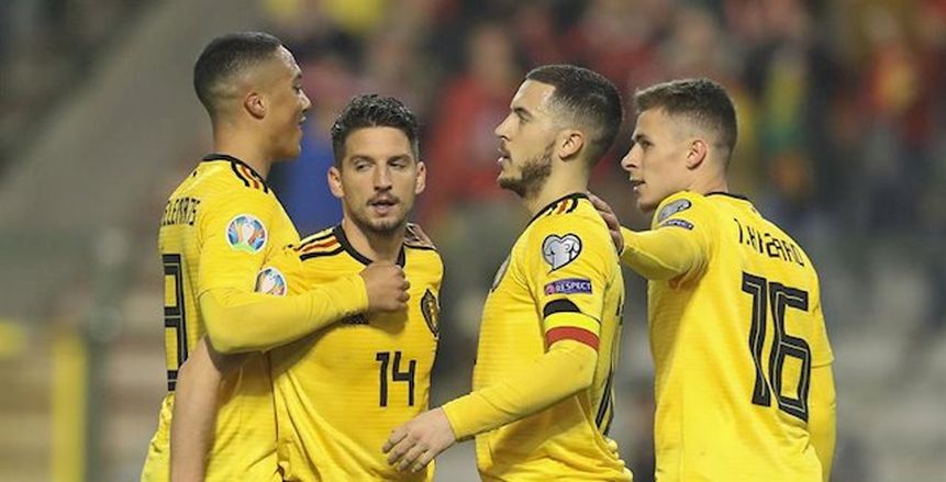 منتخب بلجيكا يفوز على قبرص بهدفين في تصفيات اليورو