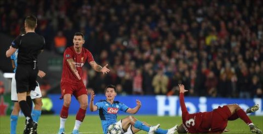 لوفرين يدرك هدف التعادل لليفربول في شباك نابولي بدوري الأبطال (فيديو)