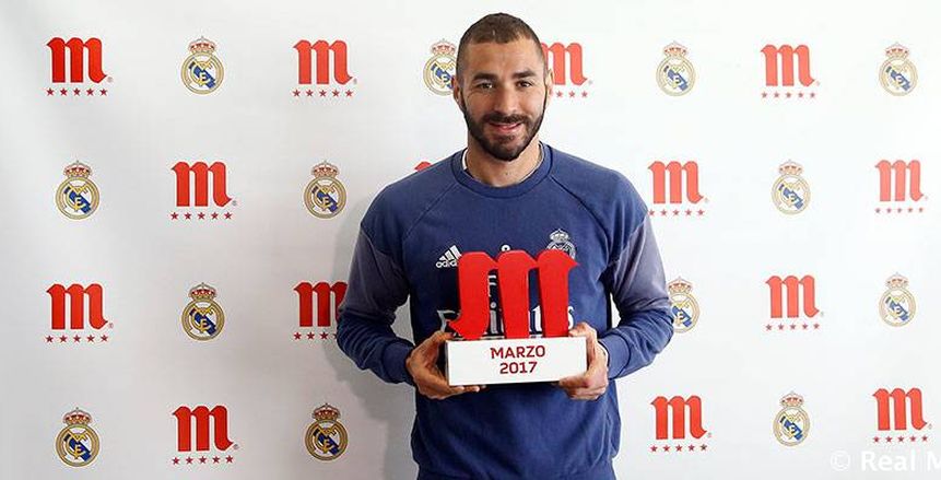 بنزيما يفوز بجائزة الأفضل في ريال مدريد لشهر مارس