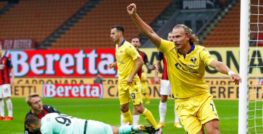 إبراهيموفيتش يقود ميلان لتعادل قاتل أمام فيرونا بالدوري الإيطالي