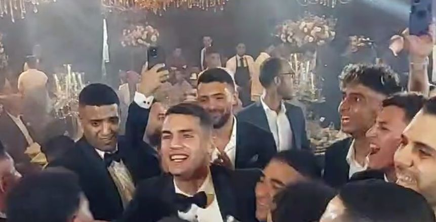 يوسف أسامة نبيه يحتفل بزفافه بحضور شيكابالا وجنش ونجوم الكرة.. «فيديو»