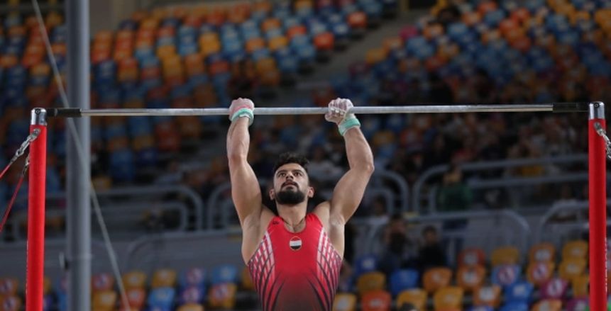 أحمد المراغي يحتل المركز الخامس في جهاز العقلة بكأس العالم للجمباز