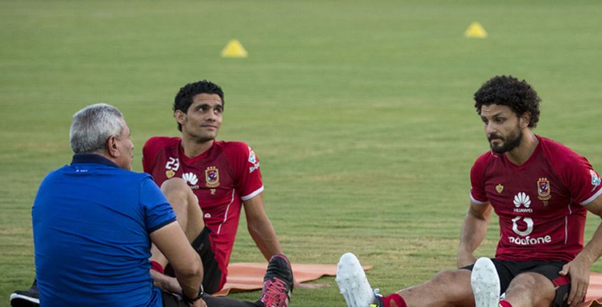 تدريبات منفرده لغالي ونجيب قبل مواجهه الفيصلي بالبطولة العربية