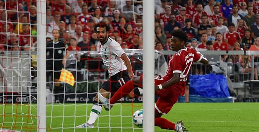 بالفيديو| محمد صلاح يهز مرمى البايرن في آخر مواجهة ضد ليفربول