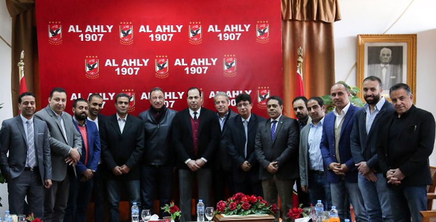 بالصور| الأهلي يستقبل وفد رابطة النقاد الرياضيين