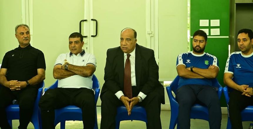محمد مصيلحي يؤازر لاعبي الاتحاد السكندري قبل مواجهة بلدية المحلة