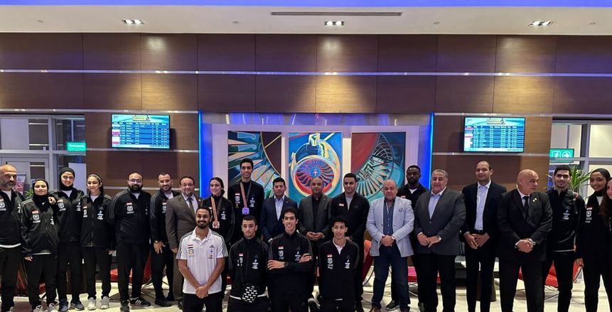 وزير الرياضة يستقبل بعثة منتخب التايكوندو بعد إنجاز بطولة العالم