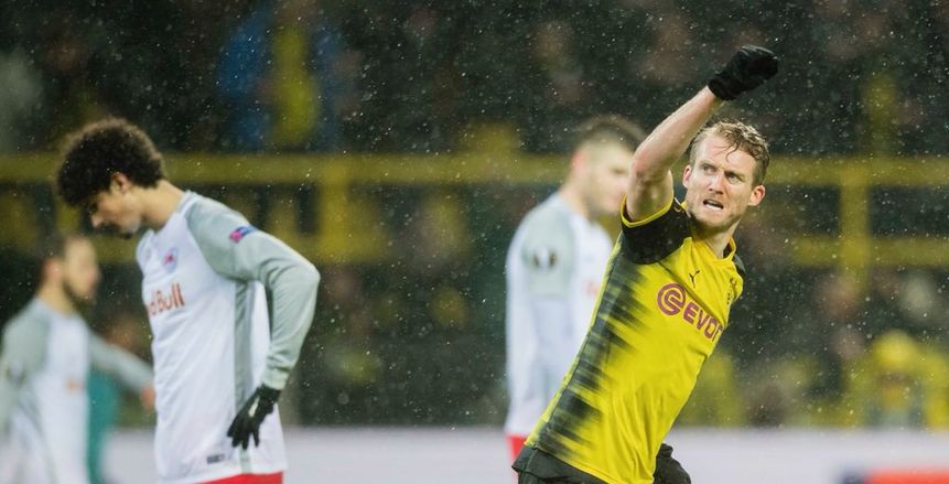 دورتموند يسقط بعقر داره على يد ريد بول النمساوى ويقترب من وداع يوروباليج