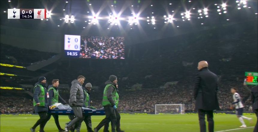 سقوط مروع لـ رودريجو بينتانكور لاعب توتنهام أمام ليفربول (فيديو)