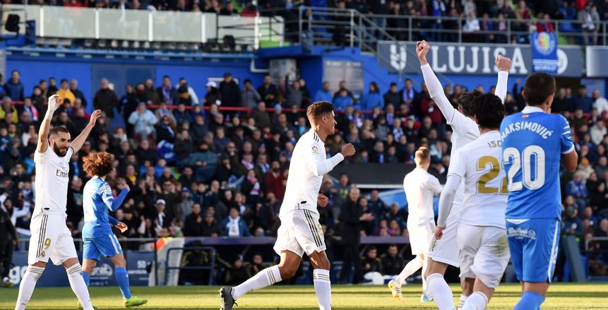 الشوط الأول.. ريال مدريد يتقدم بهدف على خيتافي في الدوري الإسباني