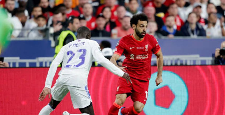 نهائي دوري أبطال أوروبا.. رأسية قوية من محمد صلاح وتألق كورتوا «فيديو»