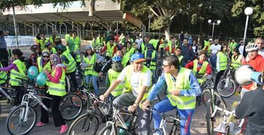 بالصور| الصيد ينظم الماراثون الثانى للدراجات