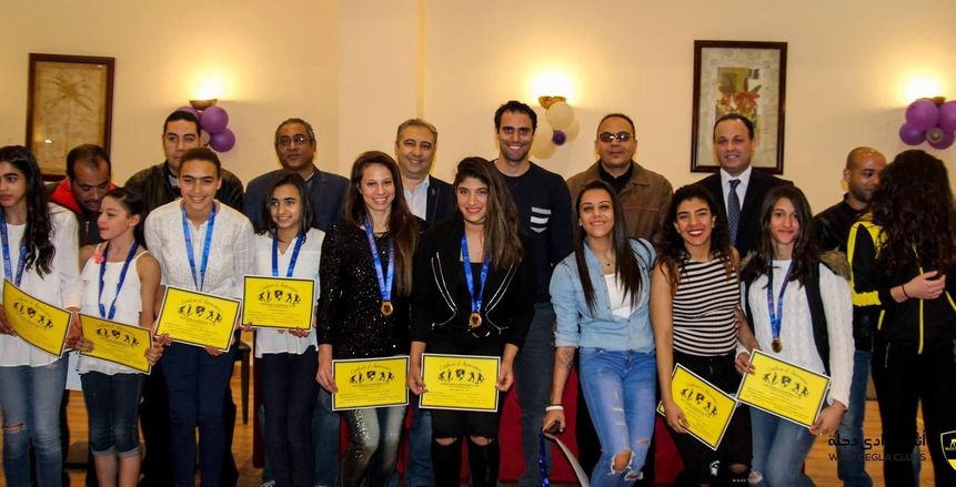أندية وادي دجلة تكرم أنسات الجمباز الفنى لتتويجهن ببطولة الجمهورية