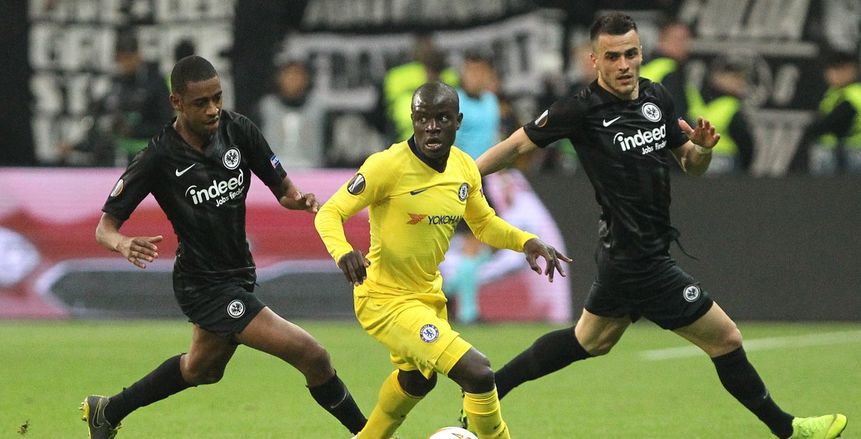 هازارد وجيرو يقودان هجوم تشيلسي أمام فرانكفورت بالدوري الأوروبي
