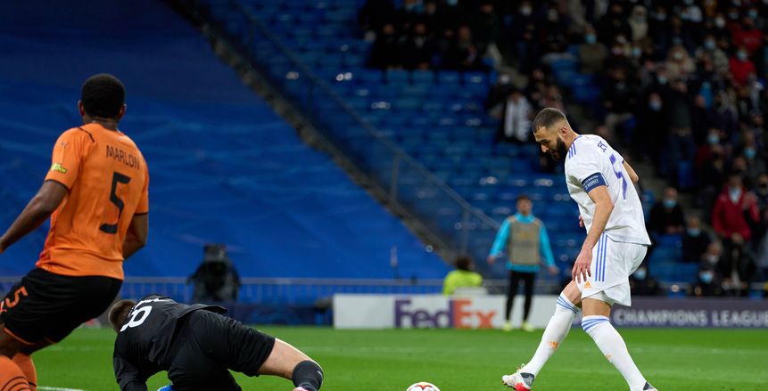 كريم بنزيما يسجل الهدف رقم 1000 في تاريخ ريال مدريد بدوري أبطال أوروبا