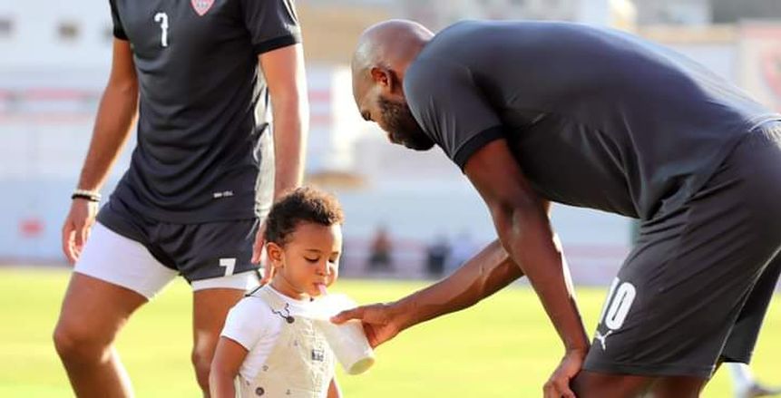 نجل شيكابالا يخطف الأنظار في مران الزمالك «صور»
