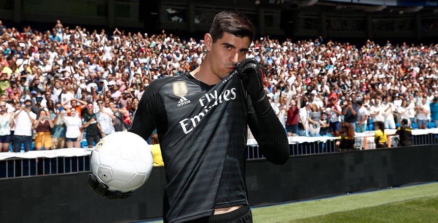 «كورتوا» يظهر لأول مرة بقميص ريال مدريد أمام جيرونا