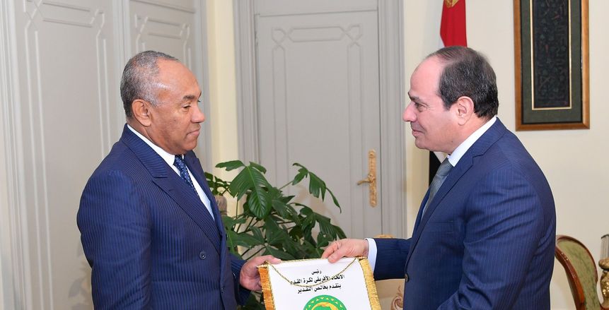 أبوريدة يشكر الرئيس السيسي بعد موافقة البرلمان على اتفاقية مقر "الكاف"
