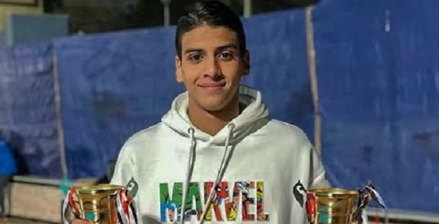 محمد هاني يحرز الميدالية الذهبية لسباق 100 متر ببطولة أفريقيا للسباحة