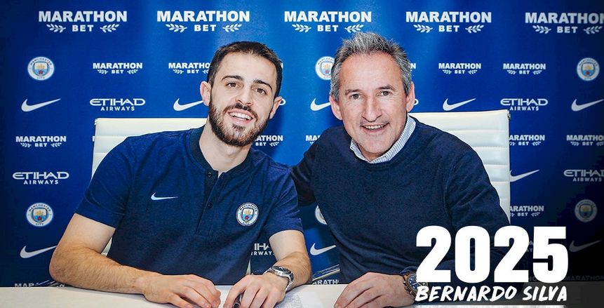 برناردو سيلفا يجدد تعاقده مع مانشستر سيتي