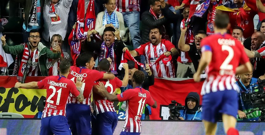 بالفيديو| أتلتيكو مدريد بطلاً للسوبر الأوروبي برباعية في شباك الريال