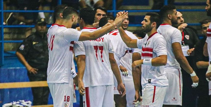 الزمالك يتقدم على الأهلي في الشوط الأول من دوري المحترفين لكرة اليد