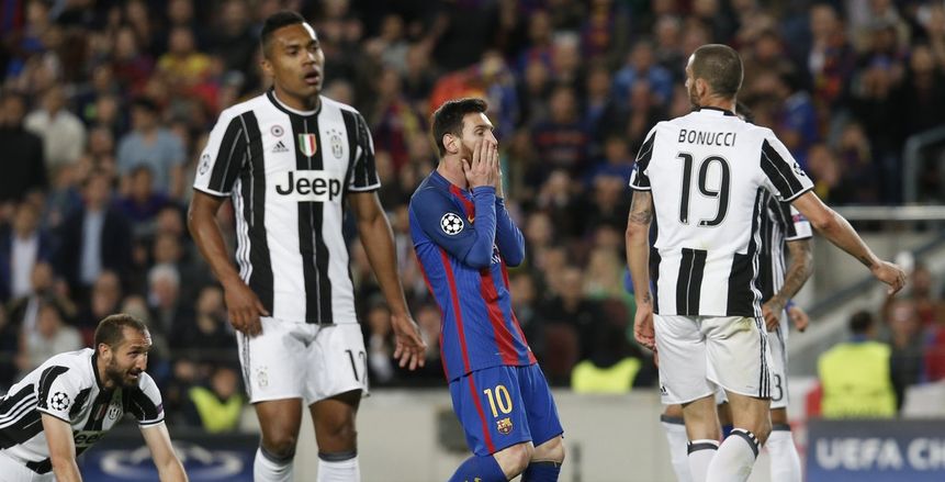 دفاع يوفنتوس يؤهله لنصف نهائي دوري الأبطال بتعادل سلبي مع برشلونة