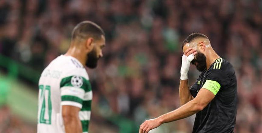 إصابة كريم بنزيما والقائم ينقذ كورتوا.. شوط سلبي بين ريال مدريد وسيلتك