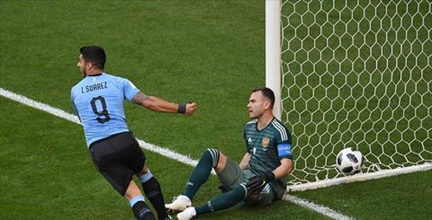 بالفيديو| أوروجواي تسجل الثاني في مرمى روسيا بهدف عكسي