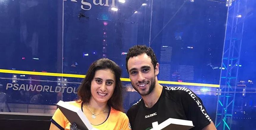 بعد حصولهما على بطولة العالم للإسكواش.. «وزير الرياضة» يهنئ رامي عاشور ونور الشربيني