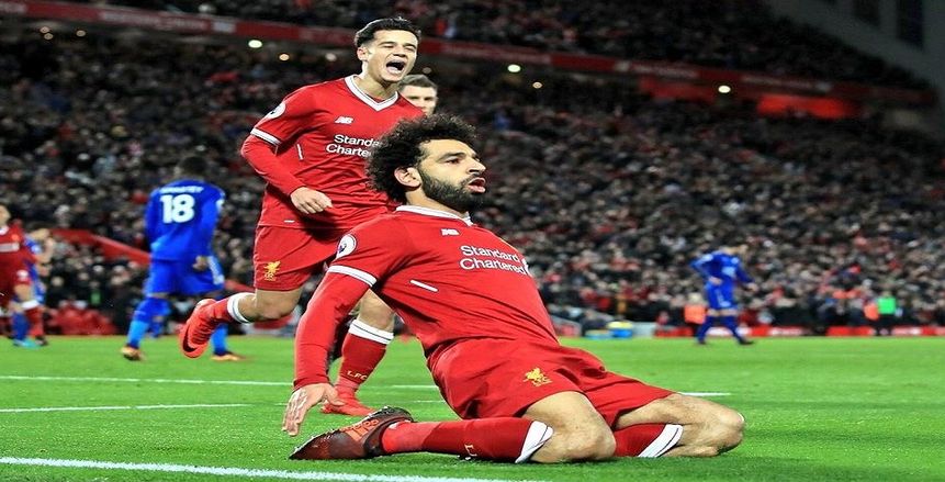 بالفيديو| جماهير "ليفربول" ترقص على أغنية «محمد صلاح»