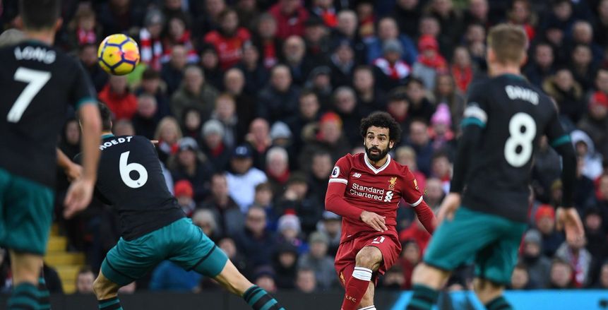 بالفيديو| ثنائية «صلاح» تقود ليفربول لضرب ساوثهامبتون بالشوط الأول