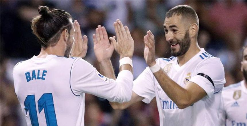 «بيل» و«بنزيما» يقودان هجوم ريال مدريد أمام فالنسيا